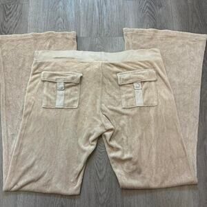 Vintage juicy couture button back low rise flare tracksuit pants